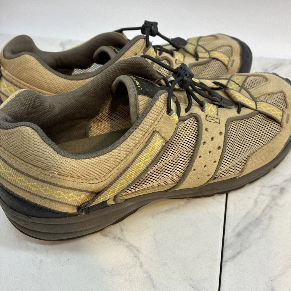 Lands' End Beige Mesh Hiking Shoes Trail Water Outdoor Gorpcore Men's 10.5D
